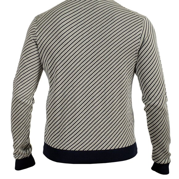 Prada Men's Multi-Color Silk V-Neck Pullover Sweater US S IT 48 - Picture 4 of 6
